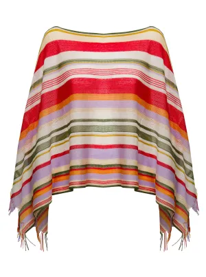 Missoni Draped Fringed Knitted Top