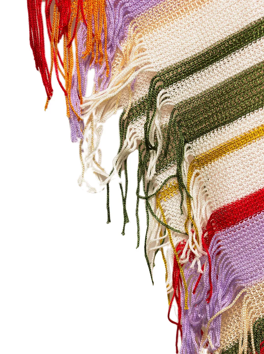 Missoni Draped Fringed Knitted Top
