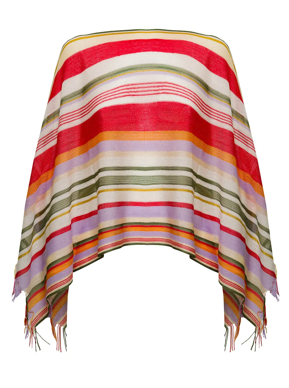 Missoni Draped Fringed Knitted Top