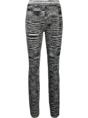 Missoni Sequin Striped Elasticated-Waist Pants