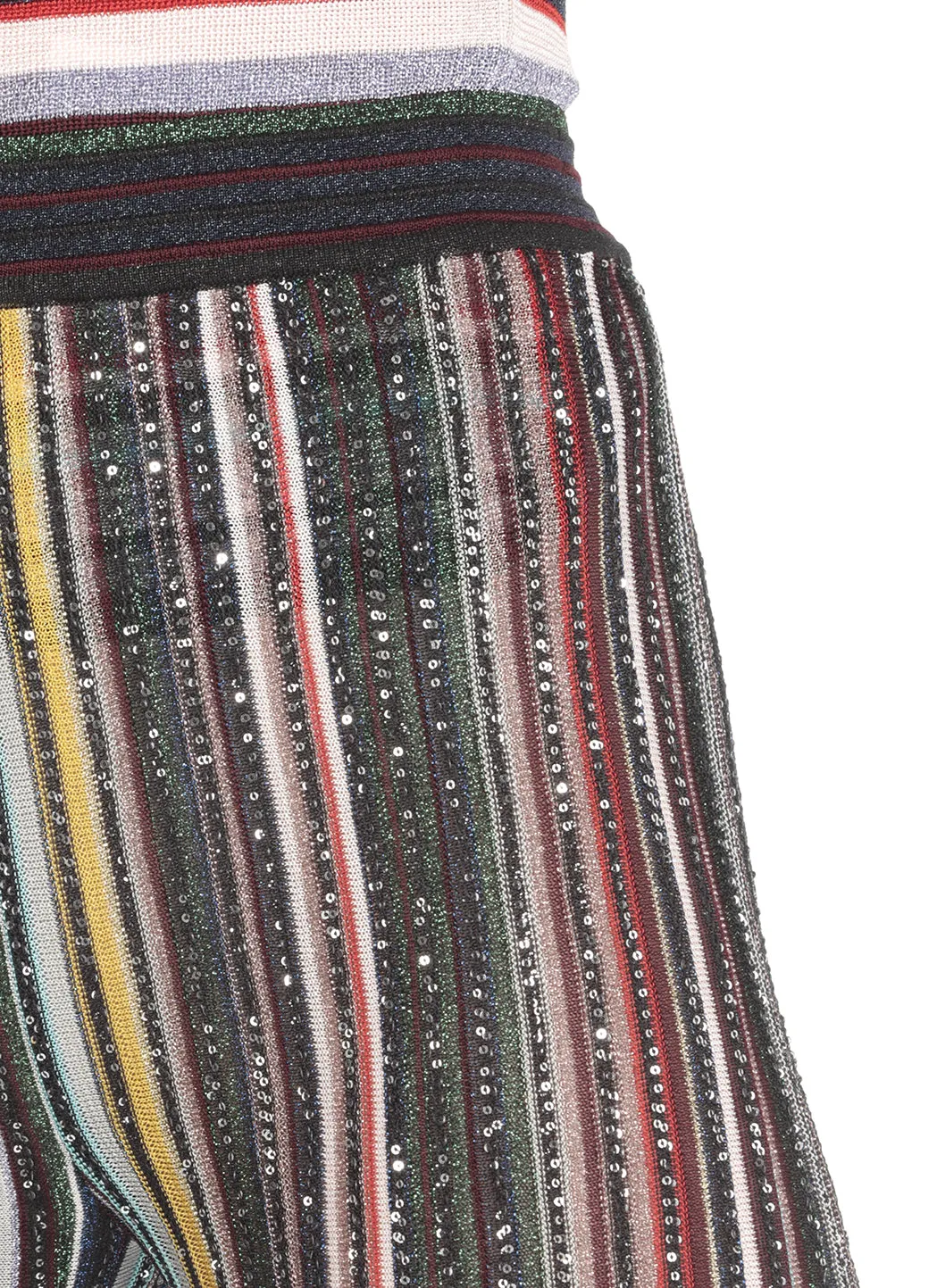 Missoni Stripe Designed Knitted Flared Pants