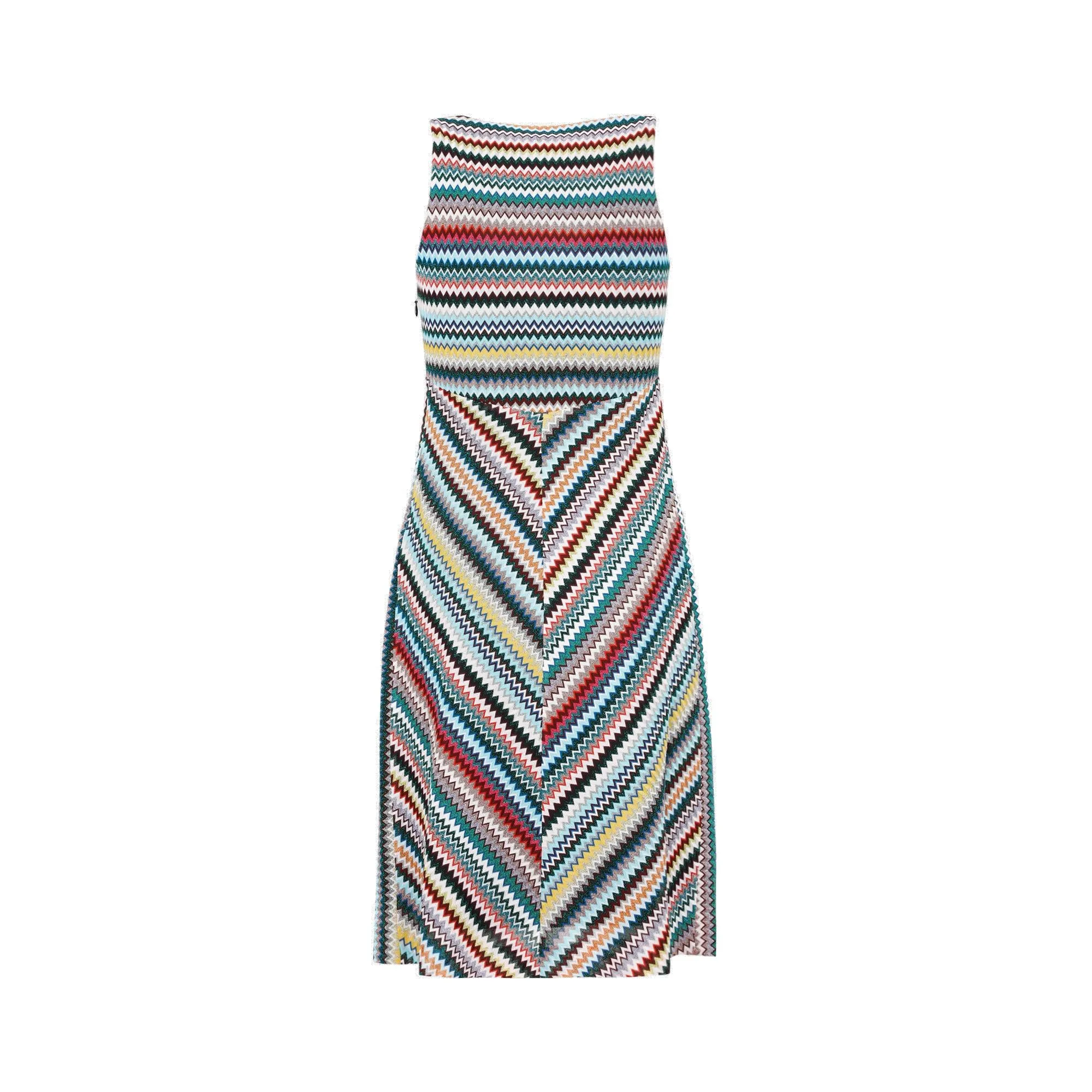 Missoni Zigzag V-Neck Sleeveless Dress