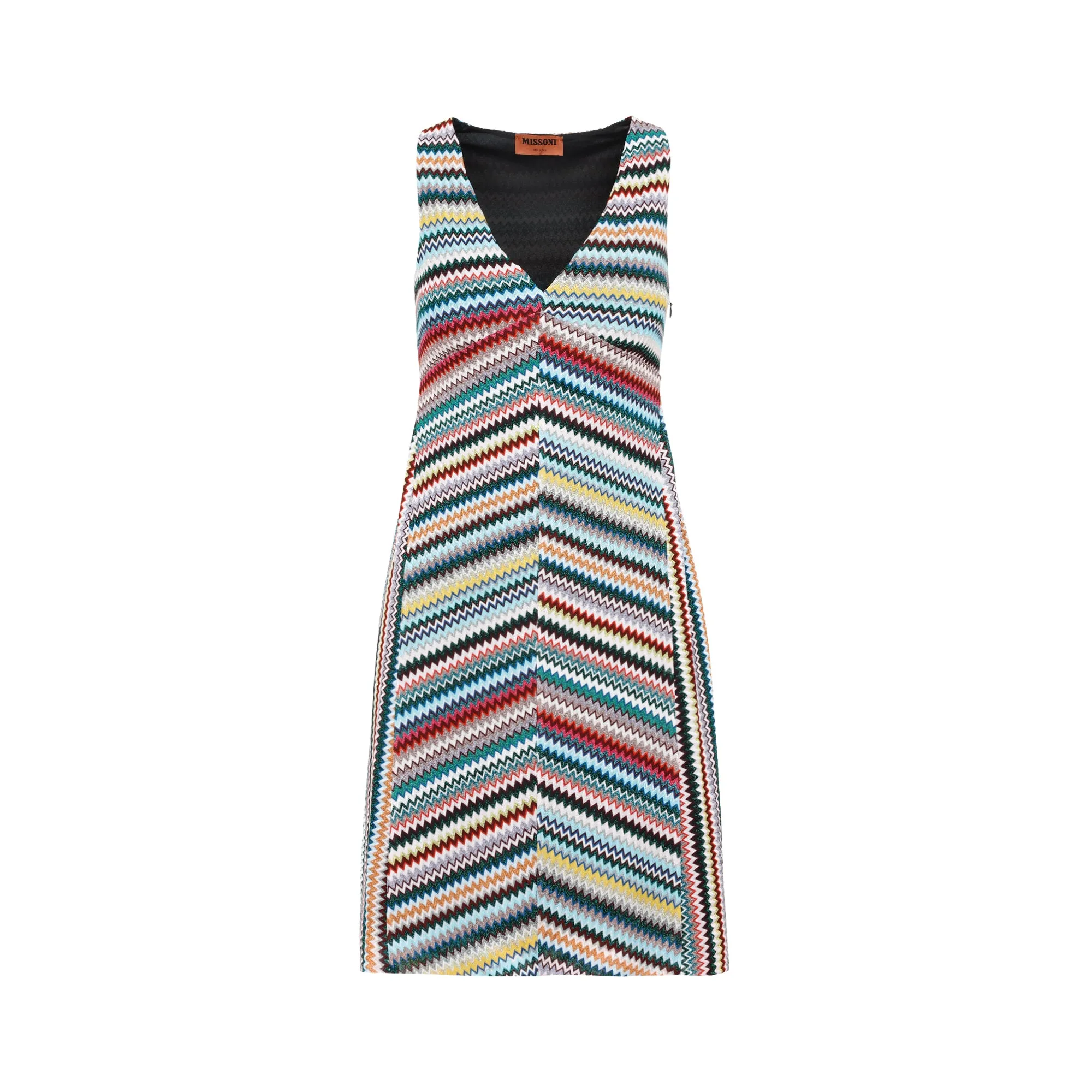 Missoni Zigzag V-Neck Sleeveless Dress