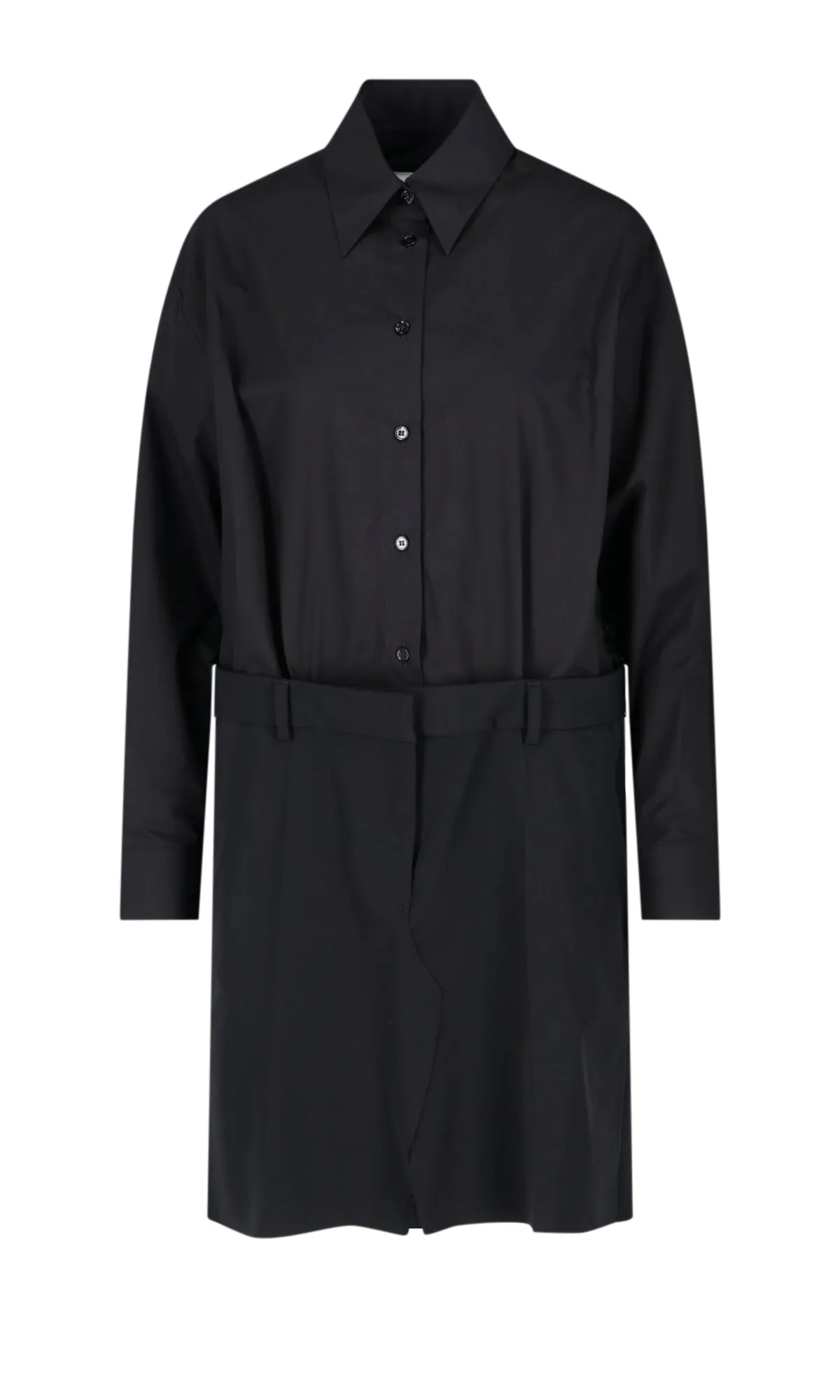 MM6 Maison Margiela Belted Waist Shirt Dress
