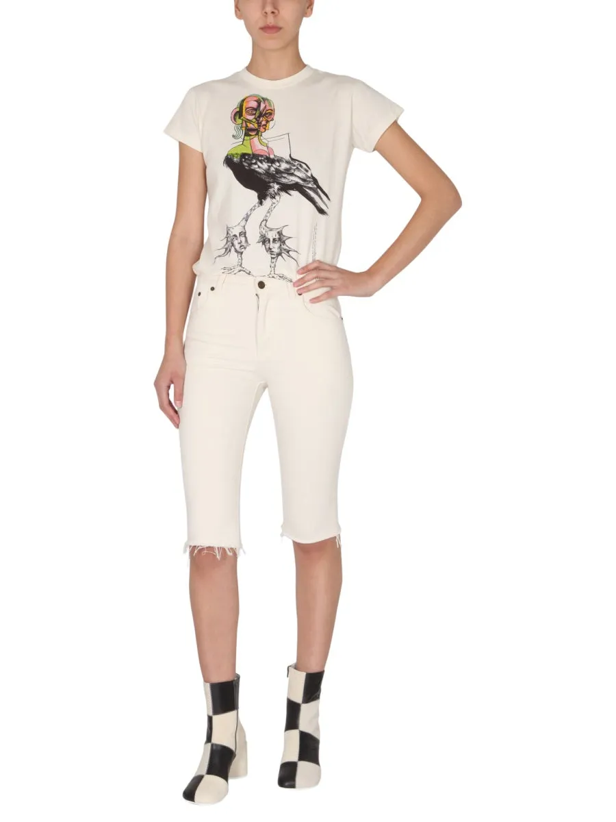 MM6 Maison Margiela Graphic Printed Crewneck T-Shirt
