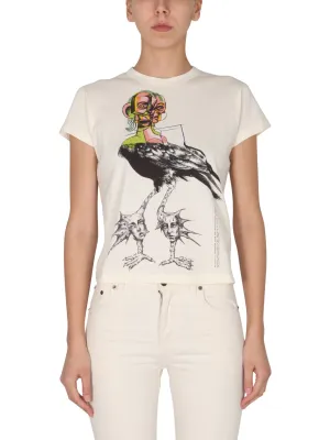 MM6 Maison Margiela Graphic Printed Crewneck T-Shirt