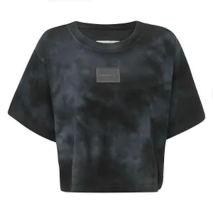 MM6 Maison Margiela Logo Embossed Cropped T-Shirt
