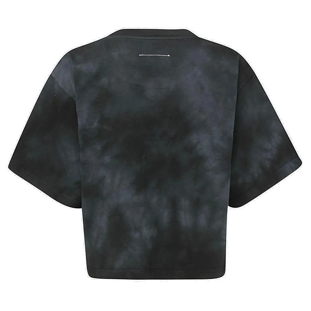 MM6 Maison Margiela Logo Embossed Cropped T-Shirt