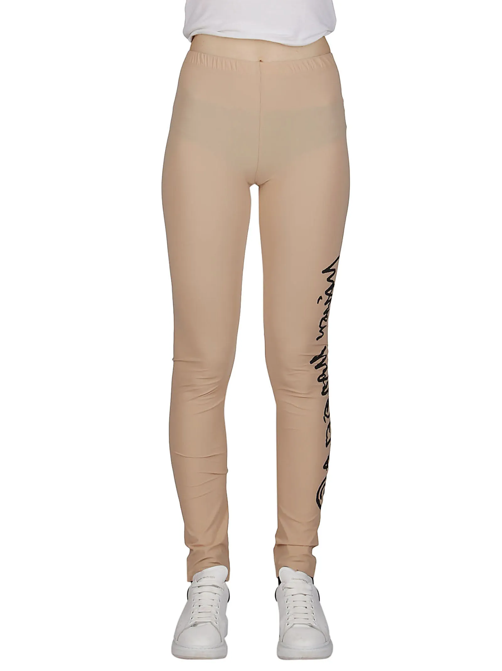 MM6 Maison Margiela Logo Printed Leggings