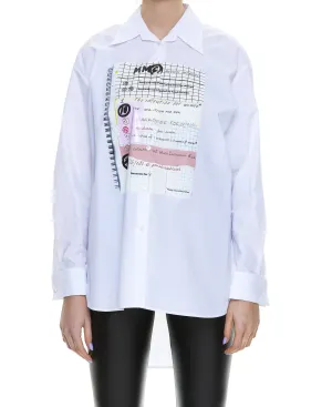 MM6 Maison Margiela Logo Printed Long-Sleeved T-Shirt