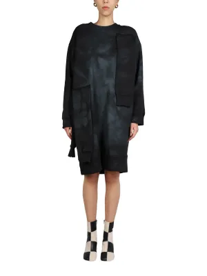 MM6 Maison Margiela Long Sleeved Crewneck Degrade Dress