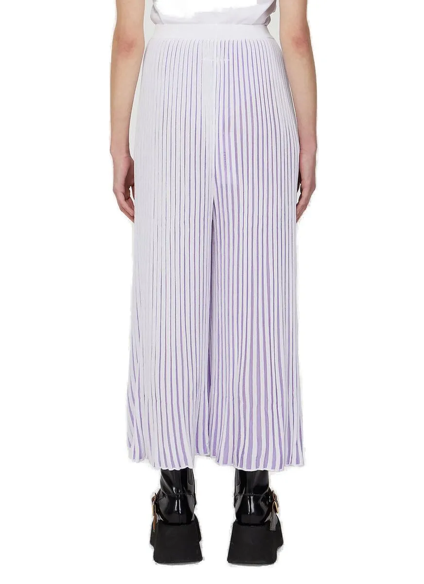 MM6 Maison Margiela Pleated Wide Leg Pants