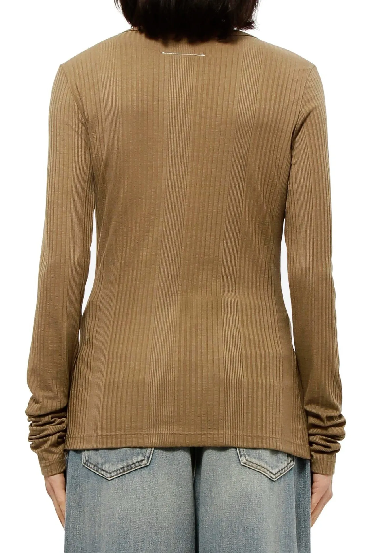 MM6 Maison Margiela Round-Neck Ribbed T-Shirt