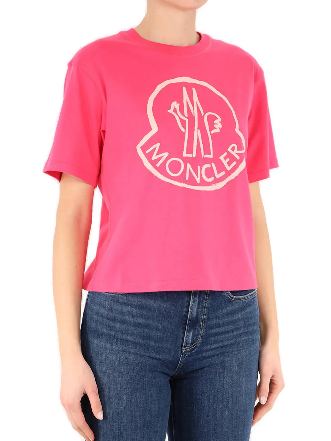 Moncler Logo Printed Crewneck T-Shirt