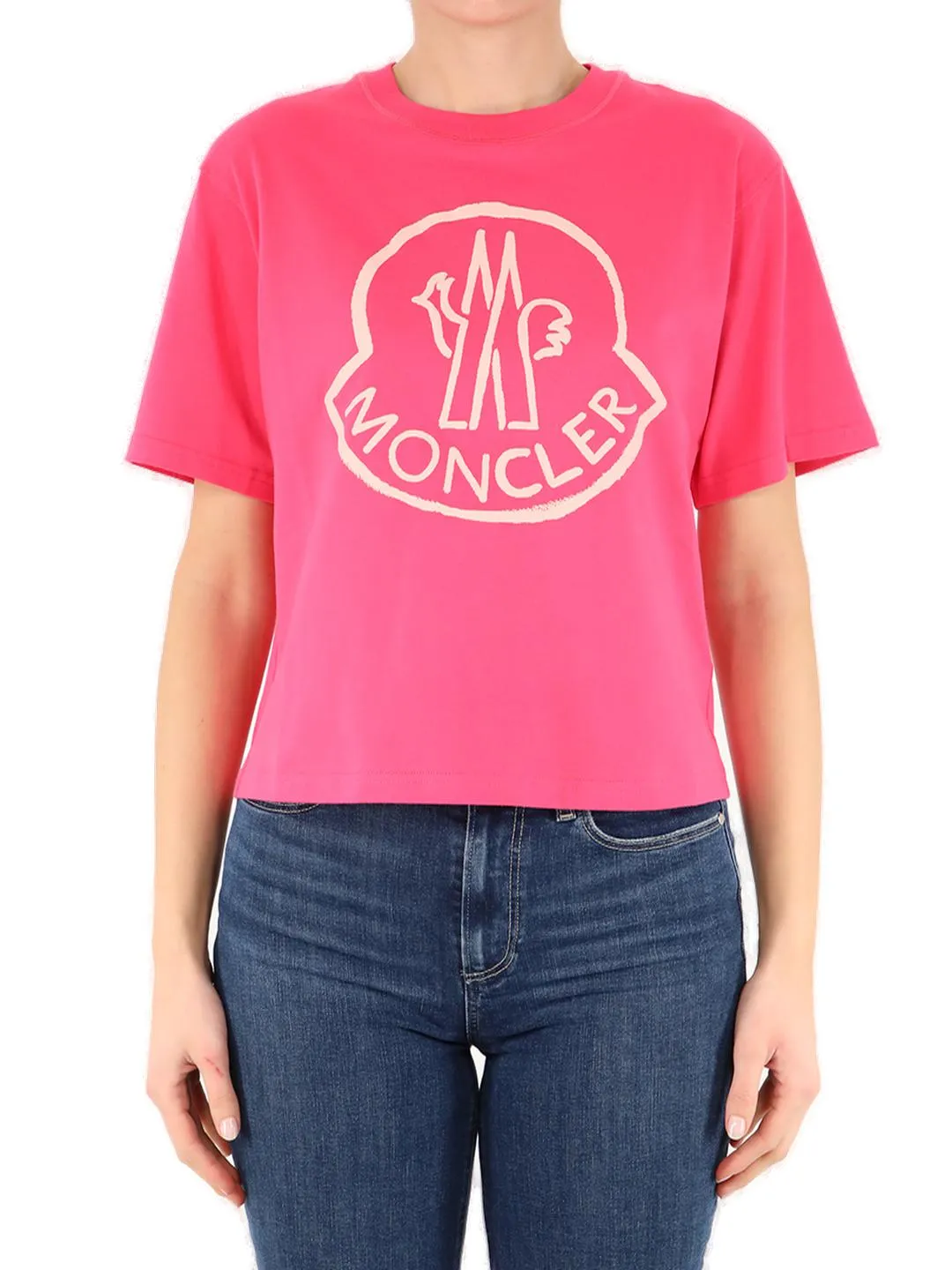 Moncler Logo Printed Crewneck T-Shirt