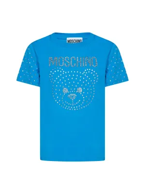 Moschino Embellished Teddy Crewneck T-Shirt