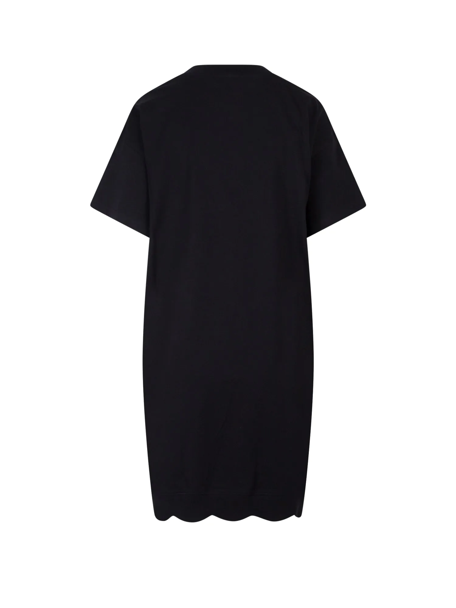 Moschino Logo Detailed Crewneck Mini T-Shirt Dress