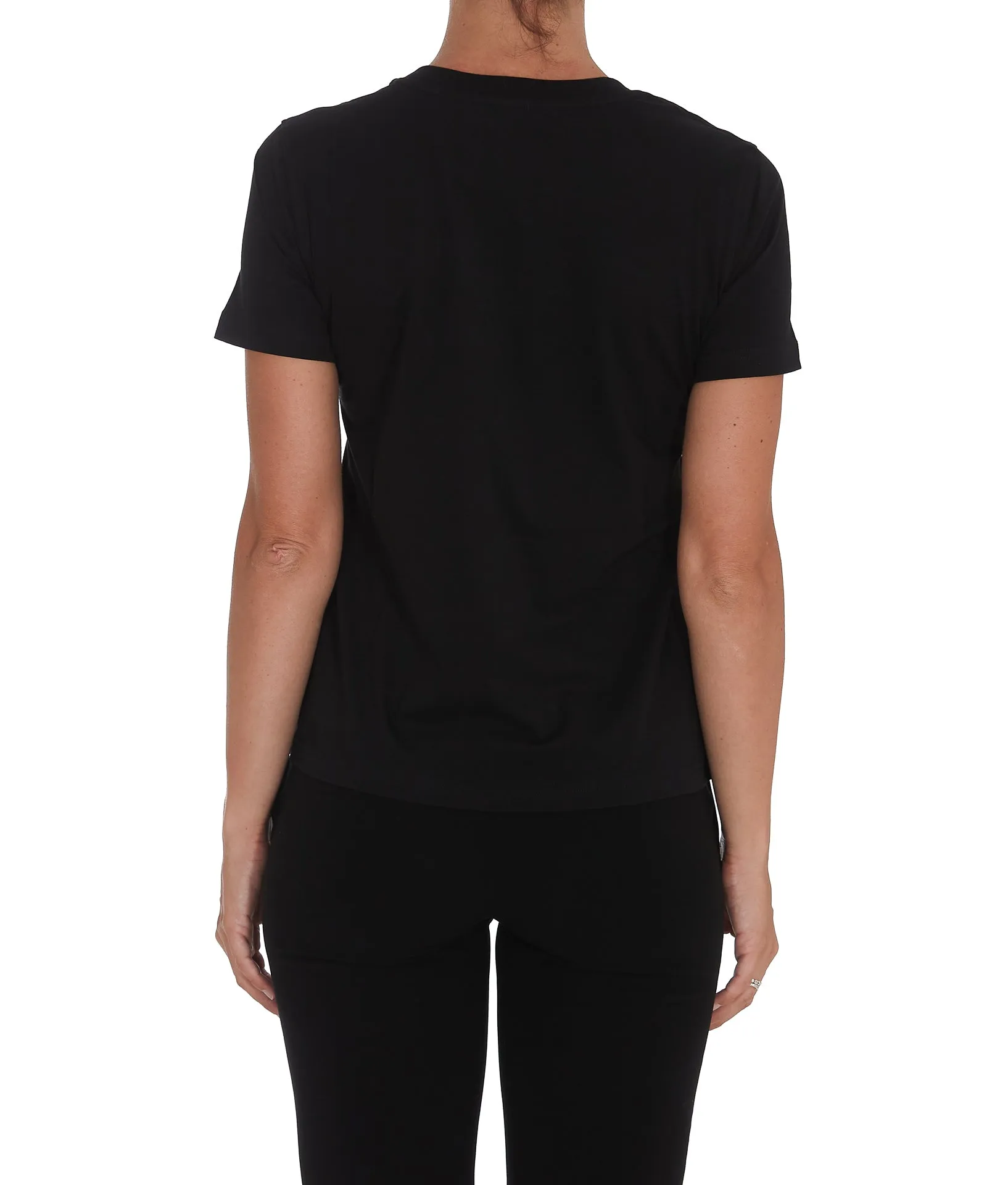 Moschino Logo Paint Effect Crewneck T-Shirt