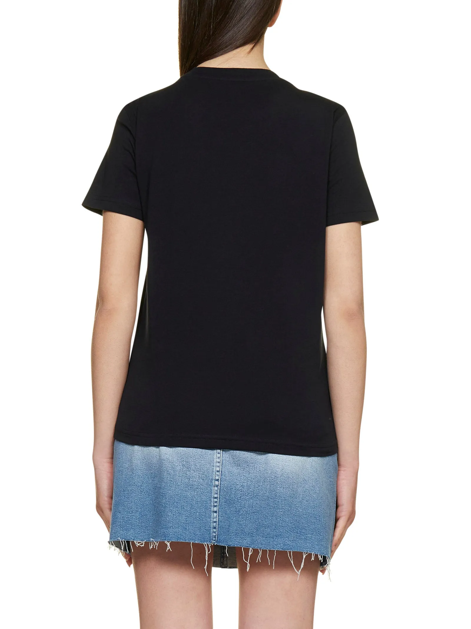 Moschino Teddy Bear Embroidered Crewneck T-Shirt