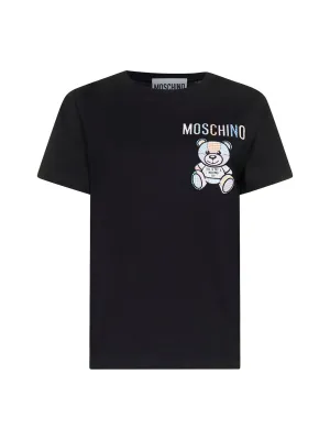 Moschino Teddy Bear Embroidered Crewneck T-Shirt