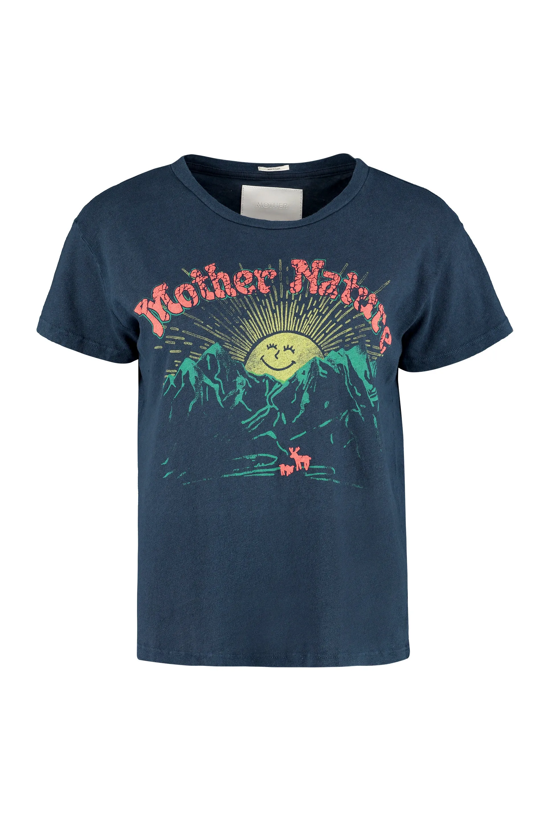 Mother Nature Print Crewneck T-Shirt