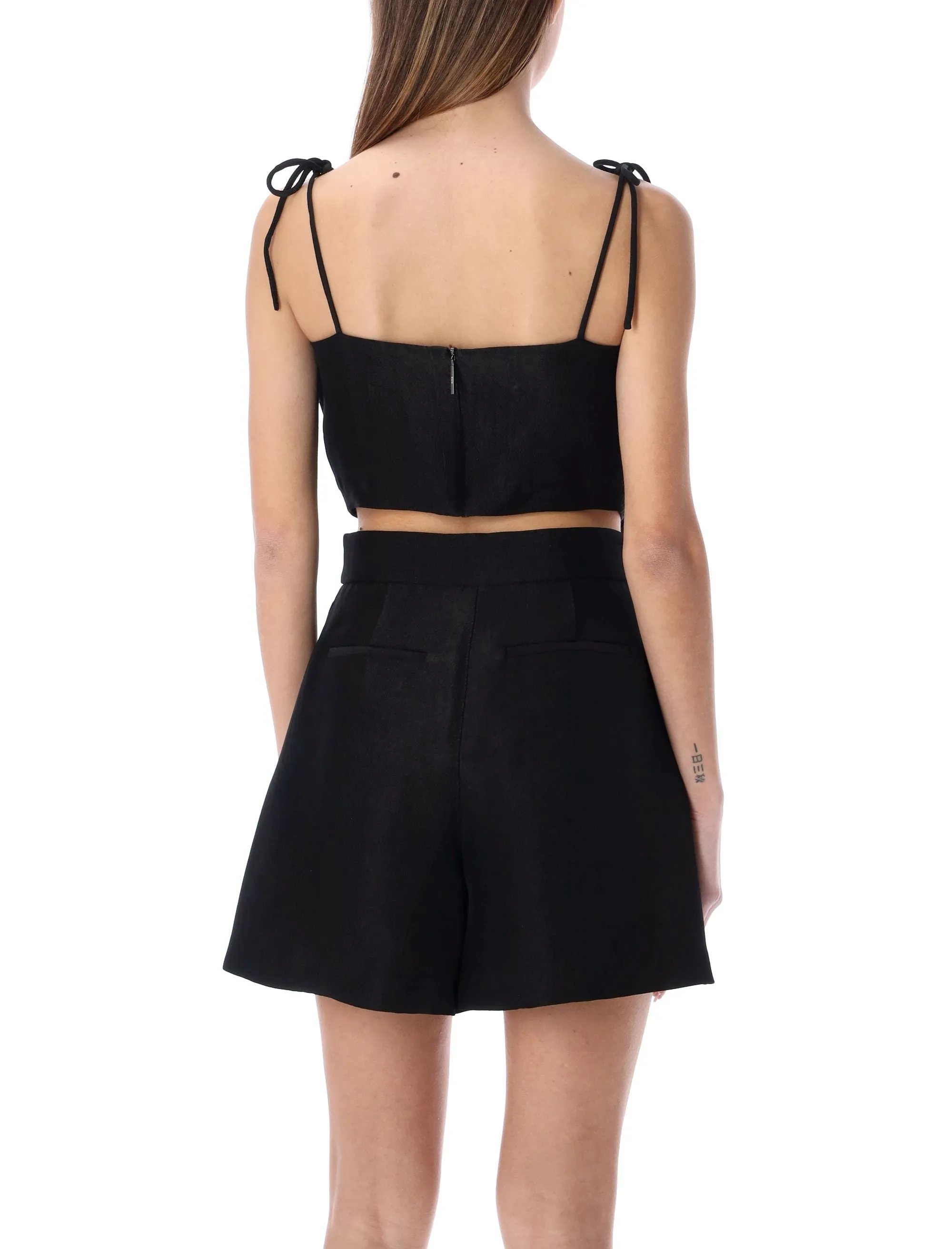 MSGM Bow Detailed Spaghetti Straps Top