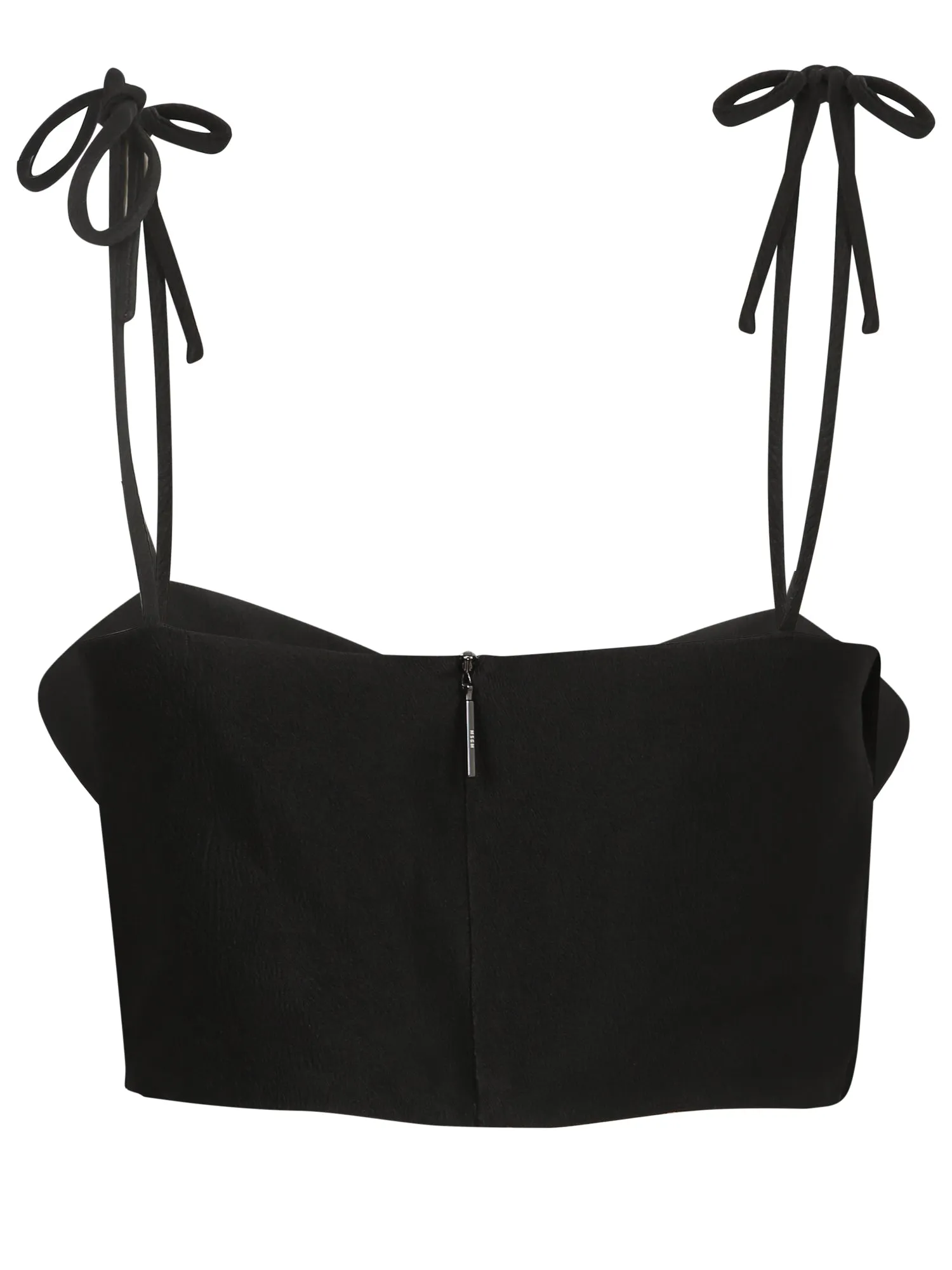 MSGM Bow Detailed Spaghetti Straps Top
