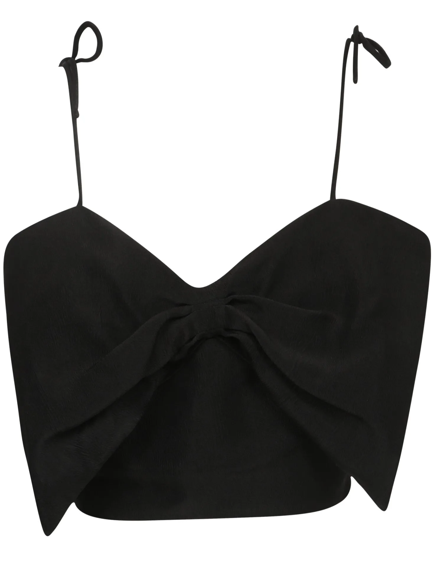 MSGM Bow Detailed Spaghetti Straps Top