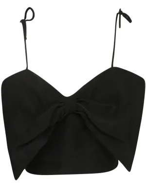 MSGM Bow Detailed Spaghetti Straps Top