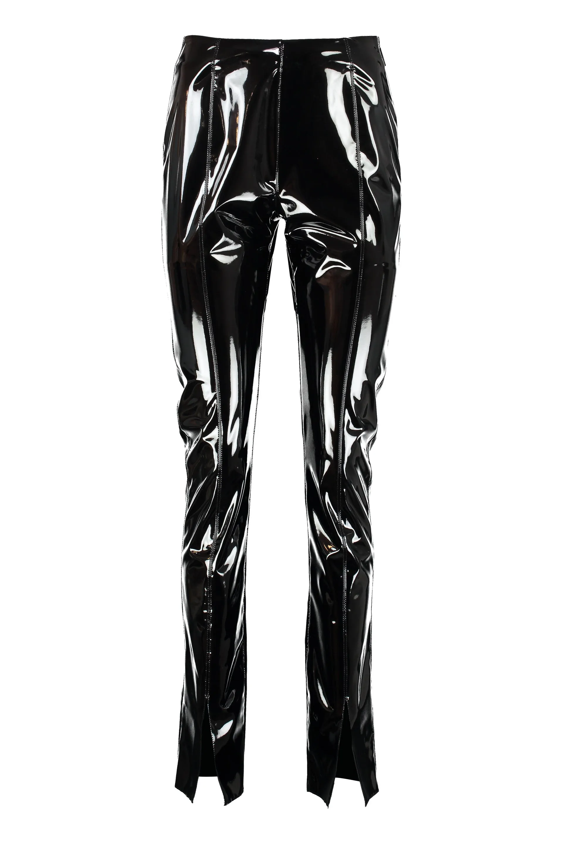 MSGM Faux-Leather Slim-Fit Pants