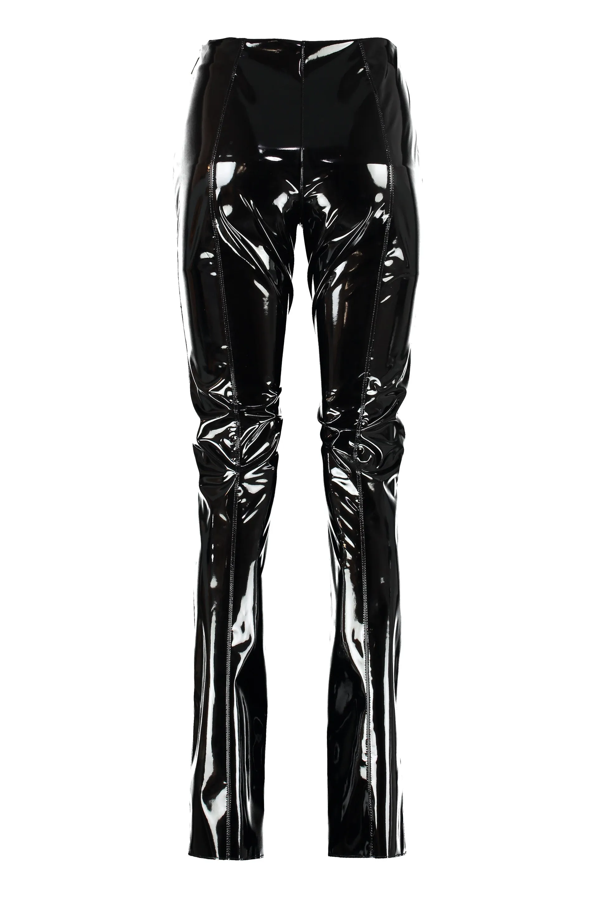 MSGM Faux-Leather Slim-Fit Pants