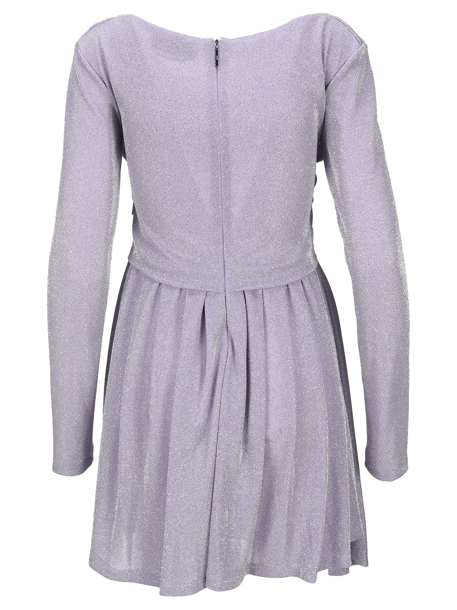 MSGM Glitter Gathered Mini Dress