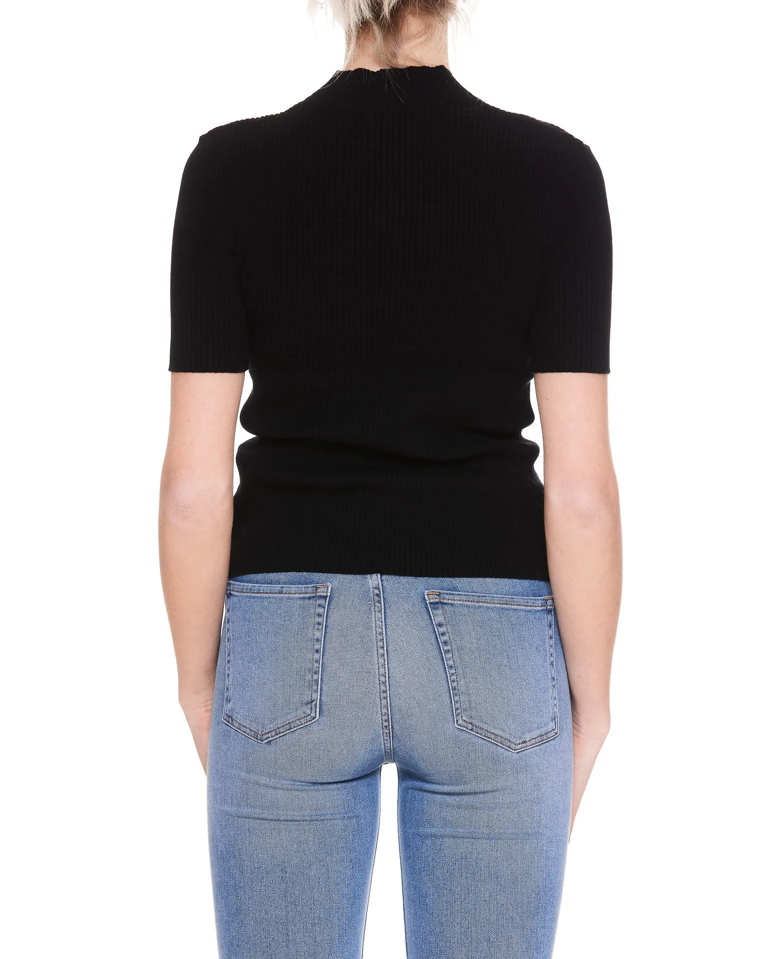 MSGM Heart Cut-Out Detailed Knitted Top