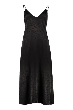 MSGM Jacquard Printed Strapped Dress