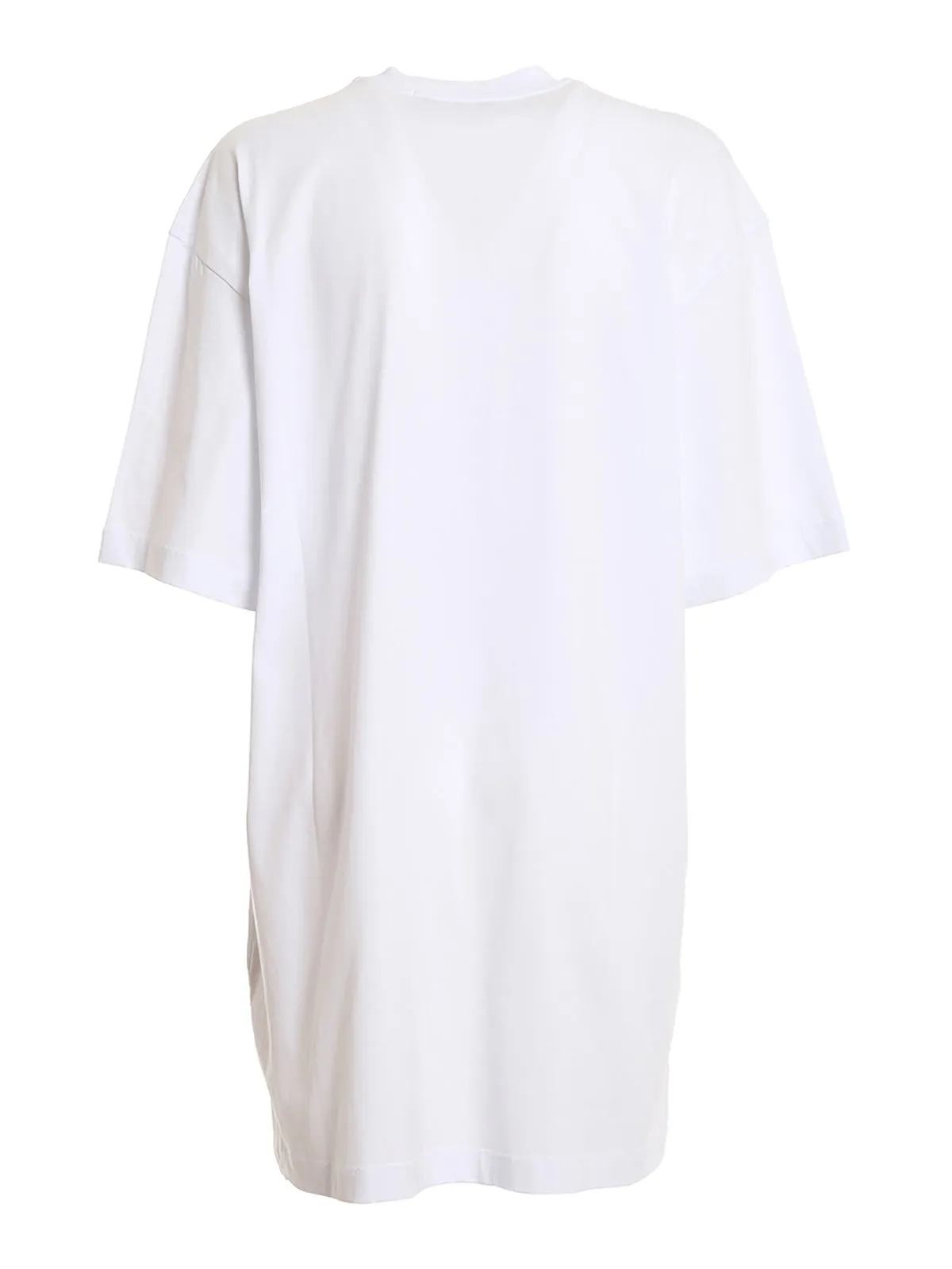 MSGM Logo Printed Crewneck T-Shirt Dress