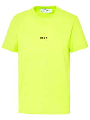 MSGM Logo Printed Crewneck T-Shirt