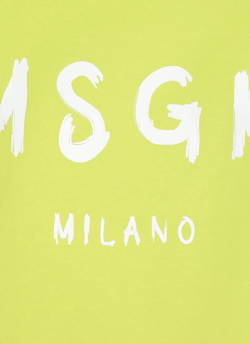 MSGM Logo Printed Round Neck T-Shirt