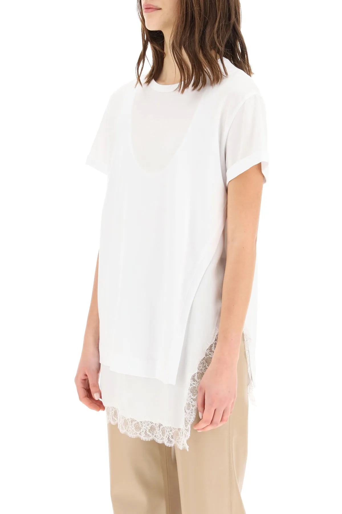 N21 Lace Crewneck Tank Top