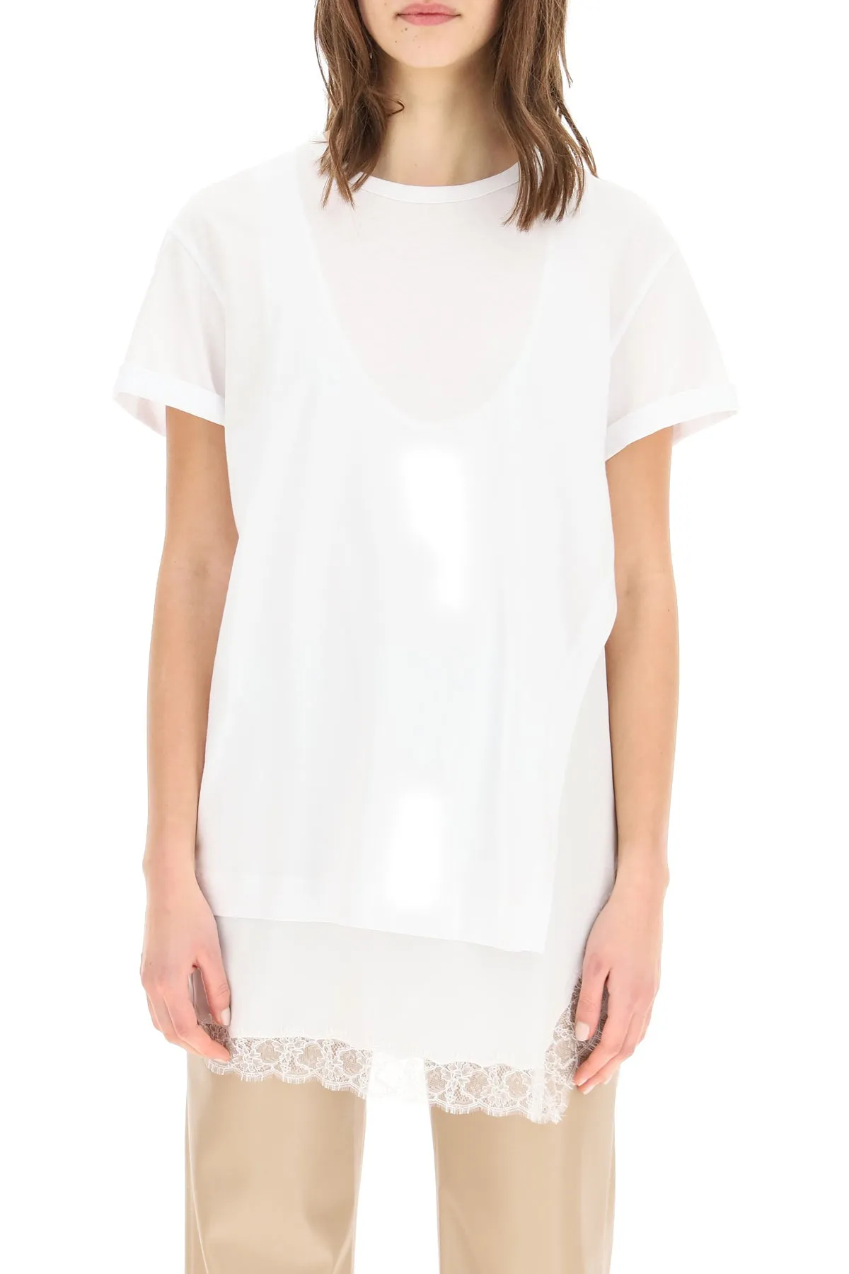 N21 Lace Crewneck Tank Top
