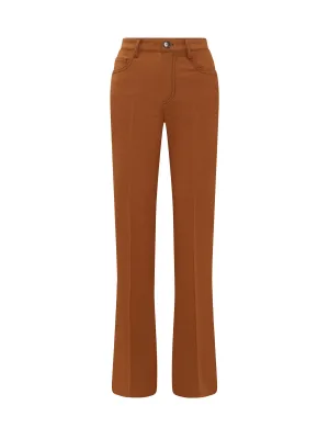 Nanushka Contrast-Stitched Straight-Leg Pants