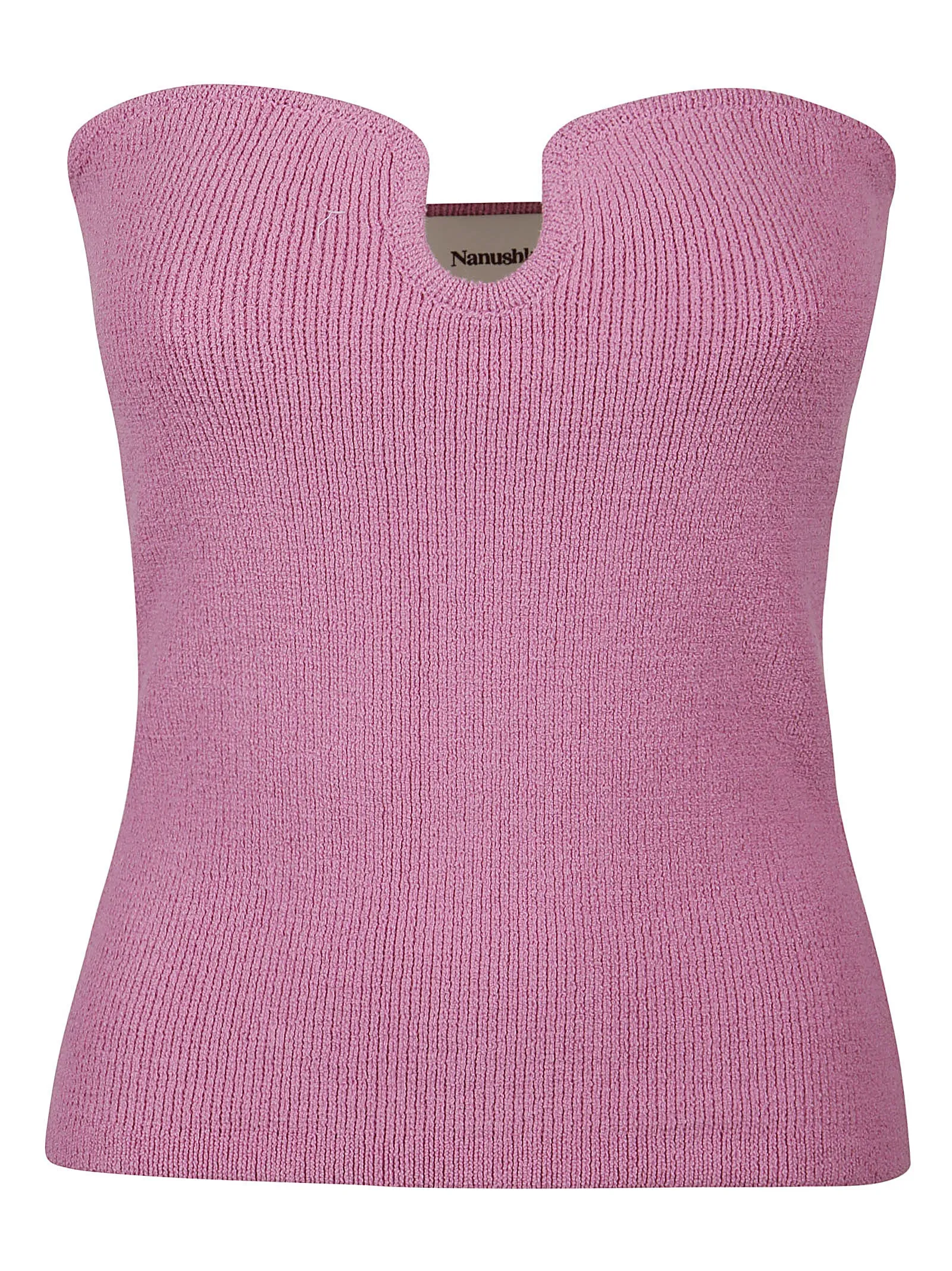 Nanushka Strapless Knitted Top