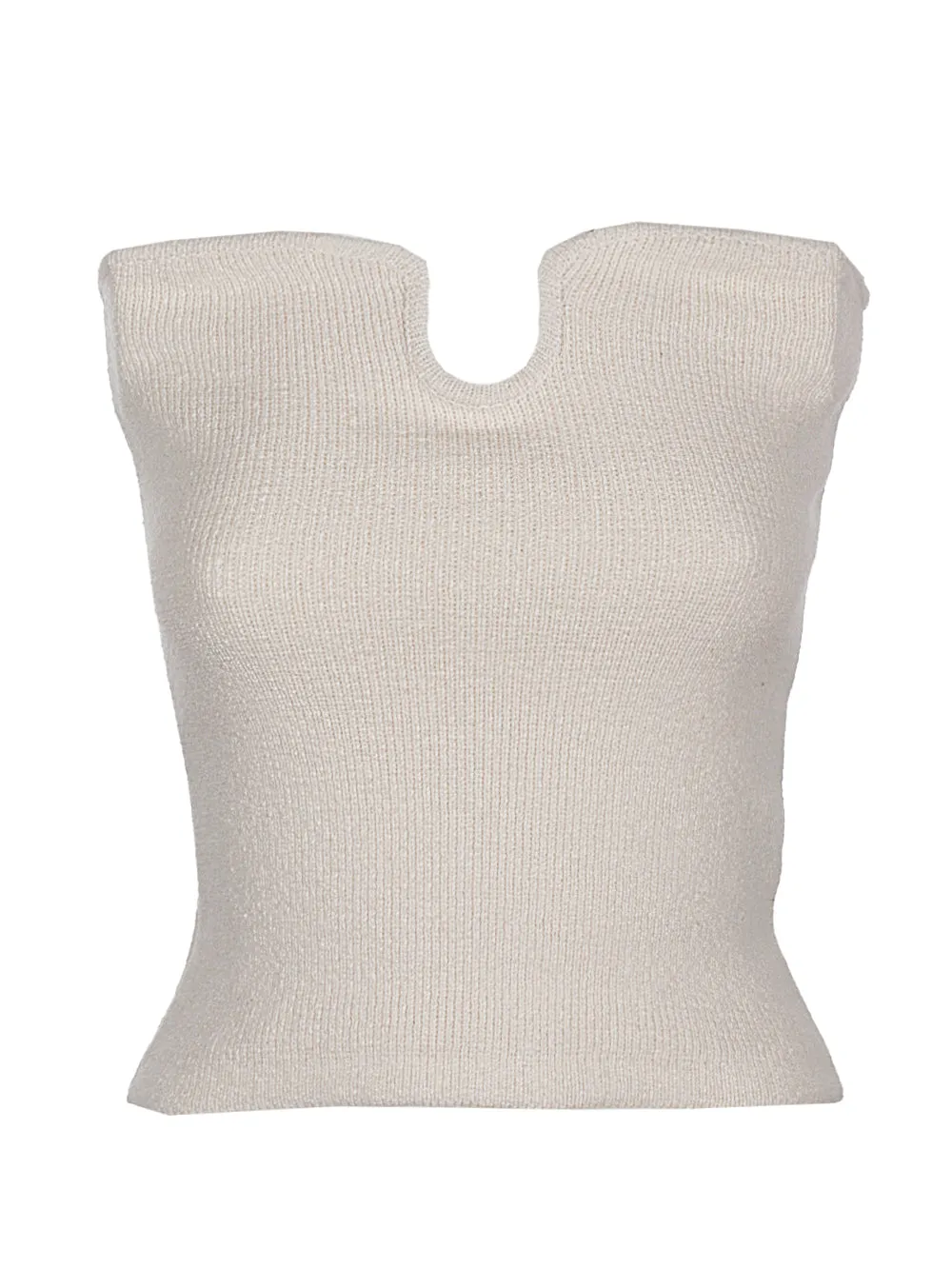 Nanushka Strapless Stretched Knitted Top