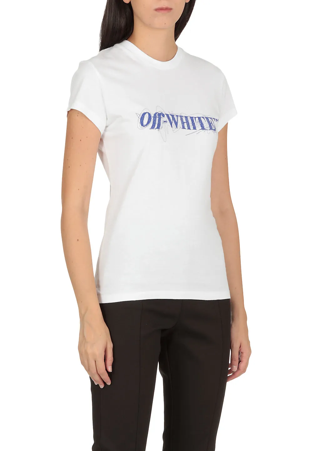 Off-White Crewneck Logo Detailed T-Shirt