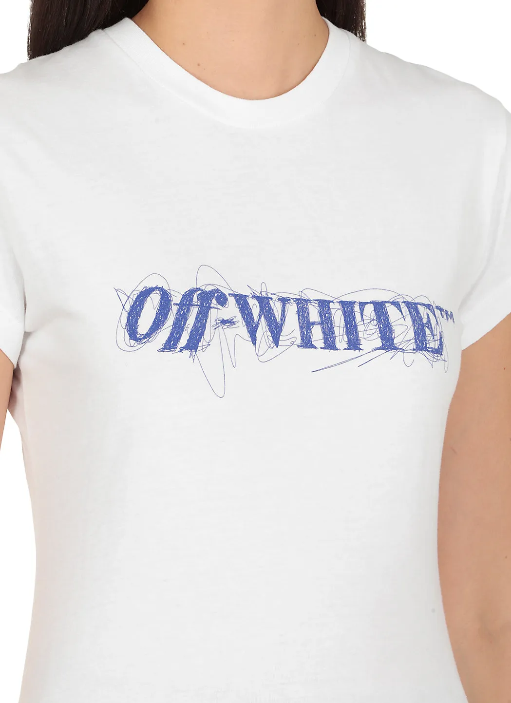 Off-White Crewneck Logo Detailed T-Shirt