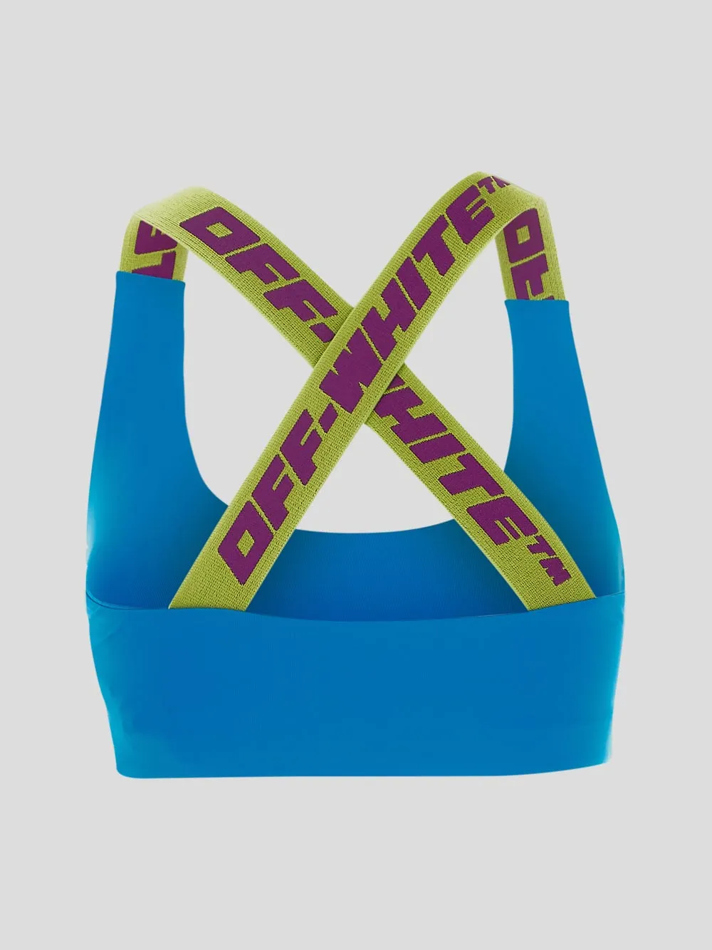 Off-White Elastic Strap Stretch Sports Top