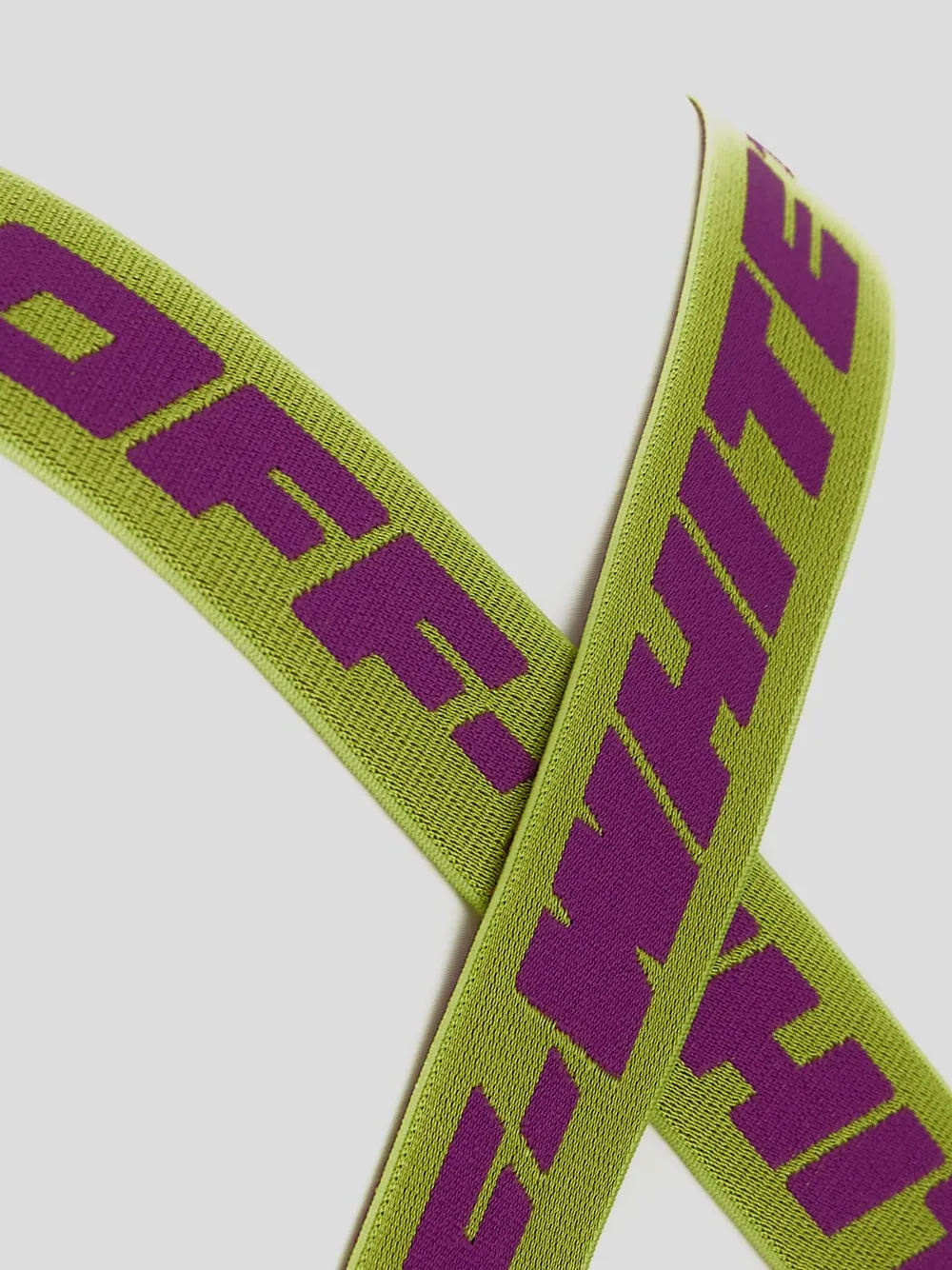 Off-White Elastic Strap Stretch Sports Top