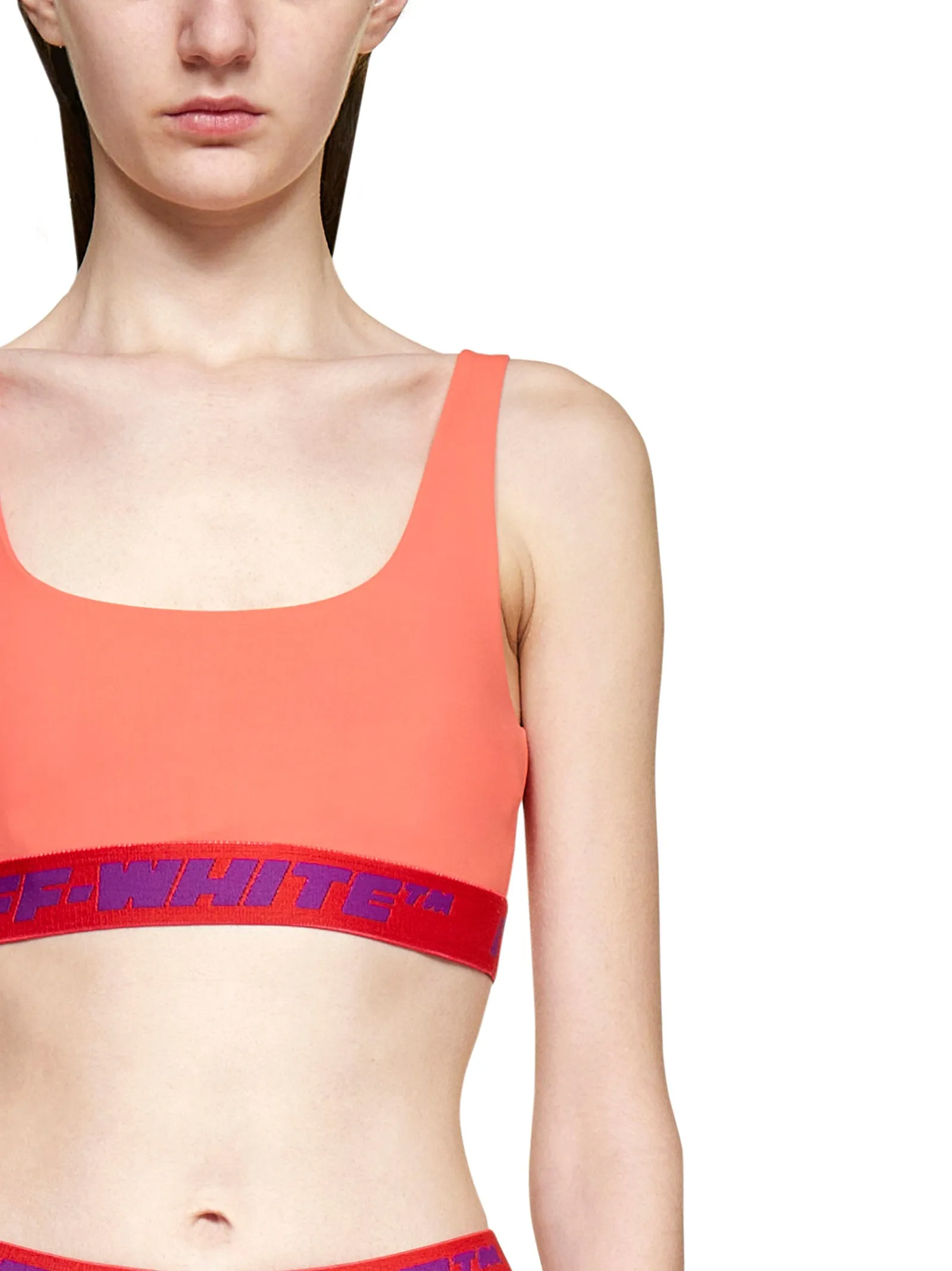 Off-White Logo Detailed Cropped Top