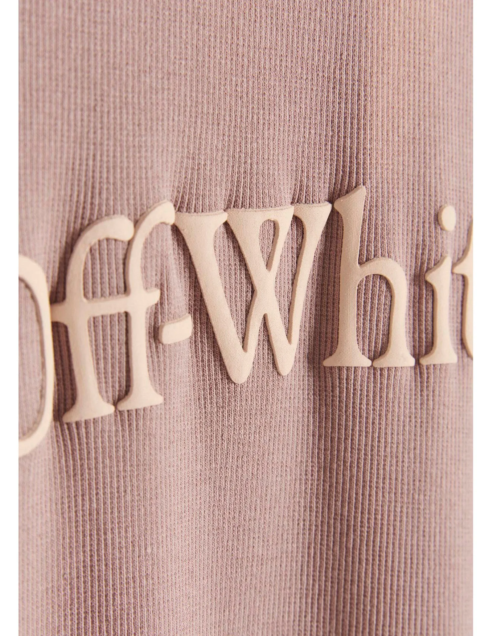 Off-White Logo Printed Halterneck Ribbed Dress