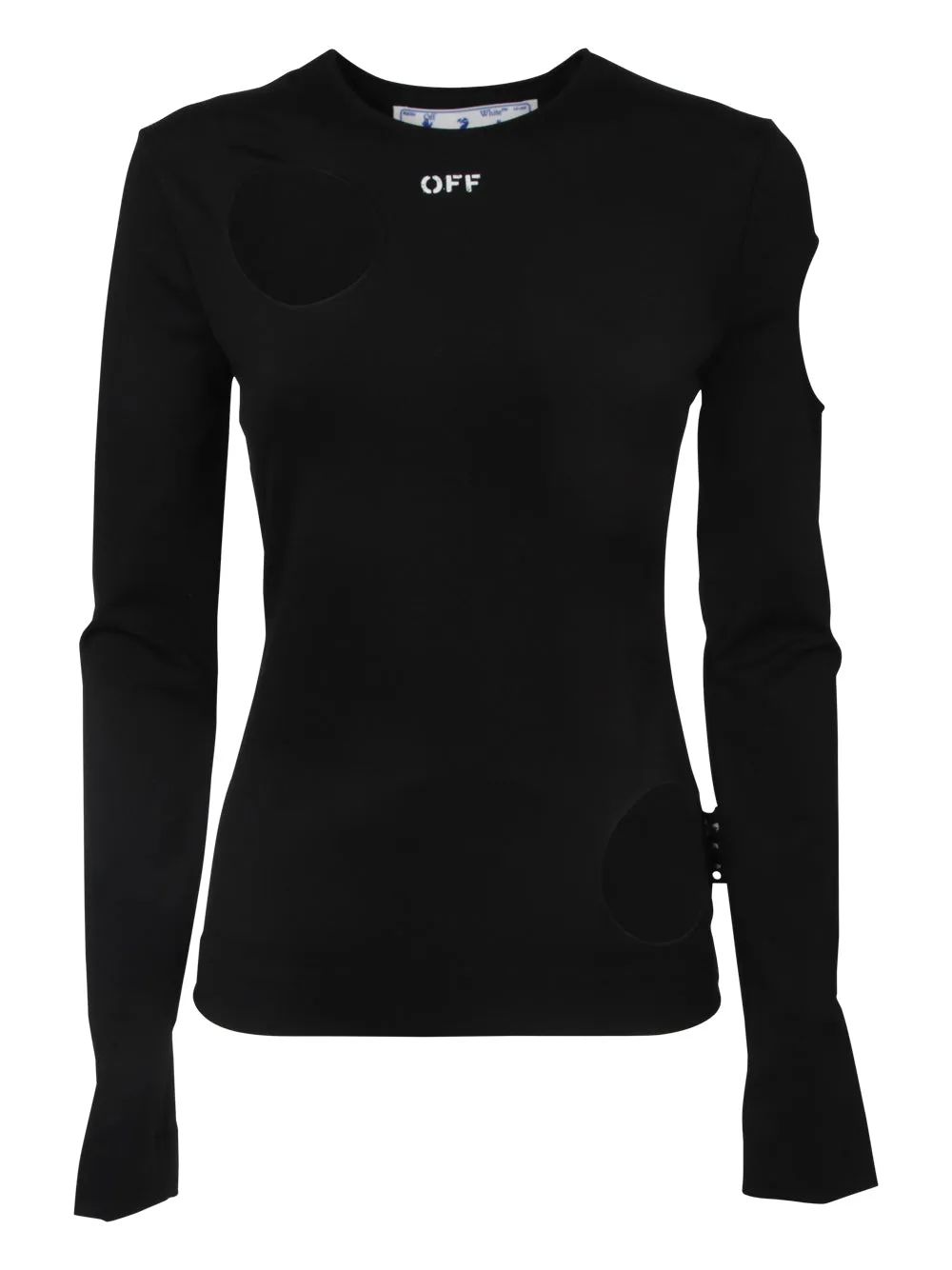 Off-White Meteor Logo-Print Cut-Out Top