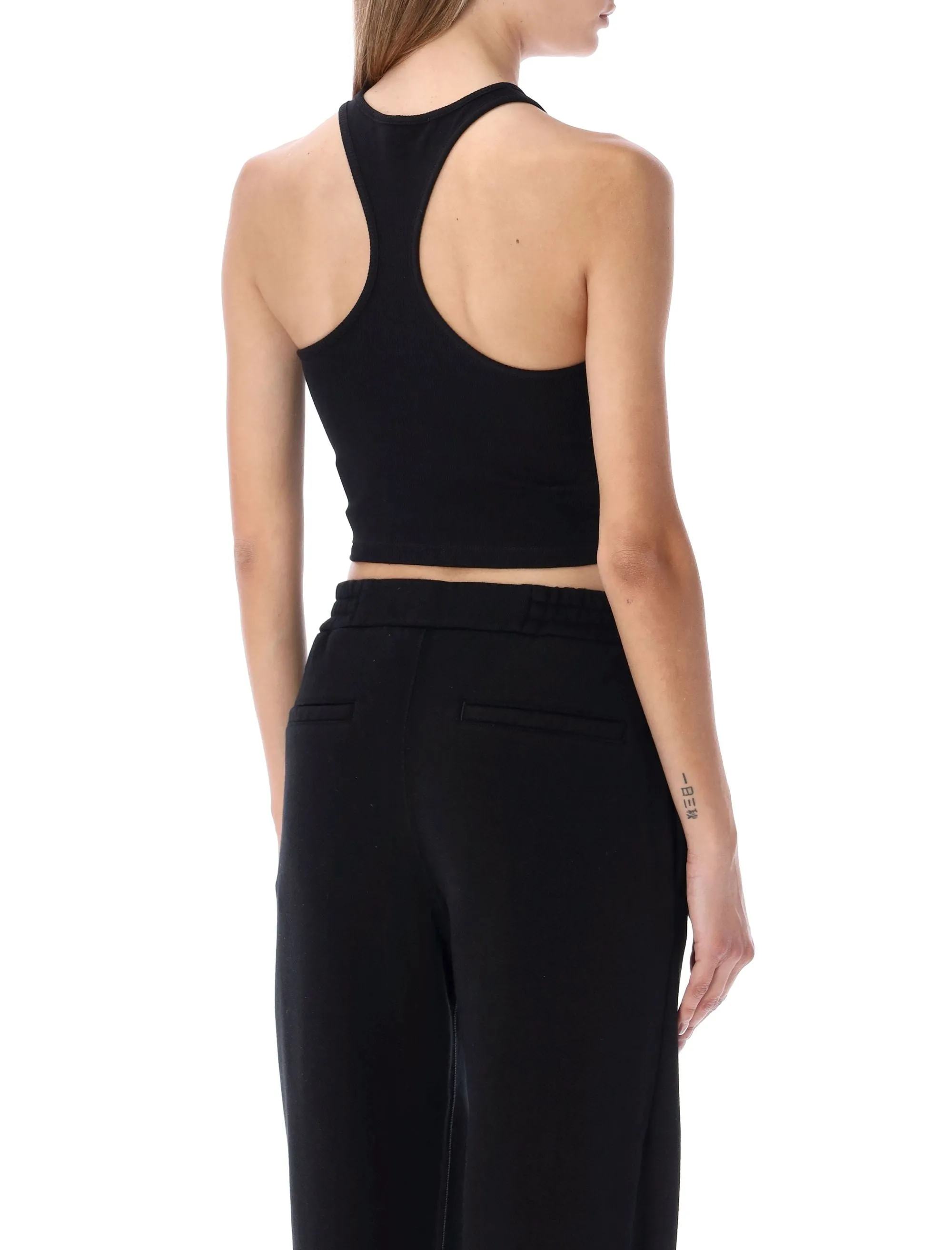 Off-White Off-Stamp Logo Printed Cropped Top